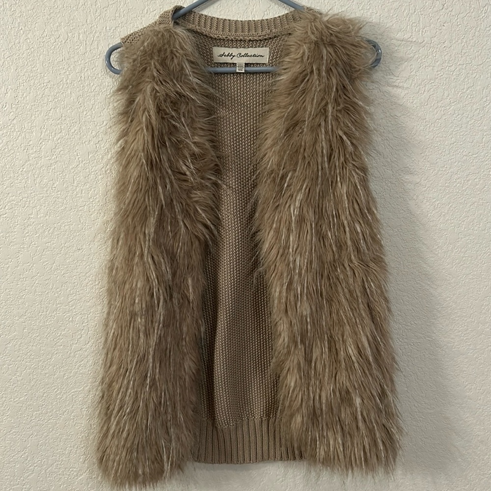 Fur and Knit Vest